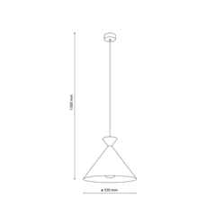 Hanging Lamp Sabia Brown E27