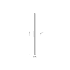 LED Wall Light M – White & Grey