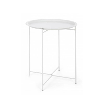 Garden Table Vassoio Wissant White D46