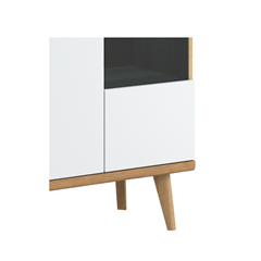 Showcase Cabinet 90 – Riviera Oak & White