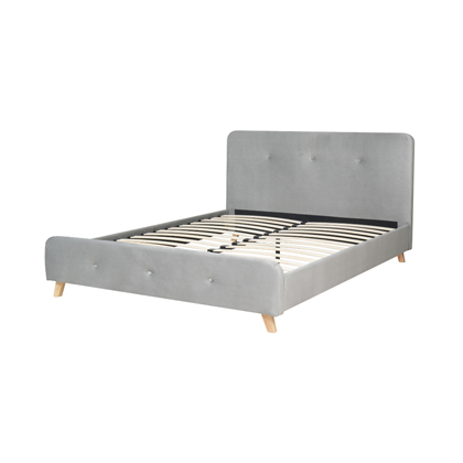 Upholstery Bed Gas lift Light Grey 160X200 cm