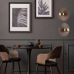 Wood Floor Lamp – Oak & White