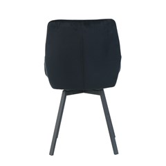 Dining Chair Velvet - Black