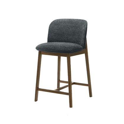 Walnut Barstool – Dark Grey & Walnut
