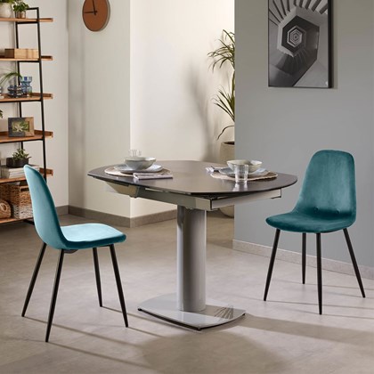 Turquoise Velvet Chair