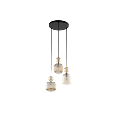 Sophia Cognac Hanging Lamp – Cognac & Black
