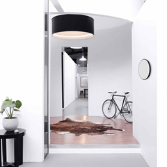 Ceiling Lighting Fixture  LED 2-Rings 18W – Black/White