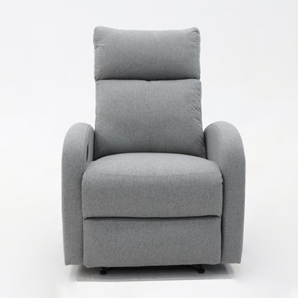 Manual Recliner Chair Dark Grey 76x90x105