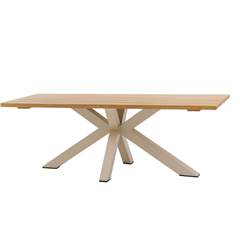 Aluminium Dining Table 220x102–Matt Camel