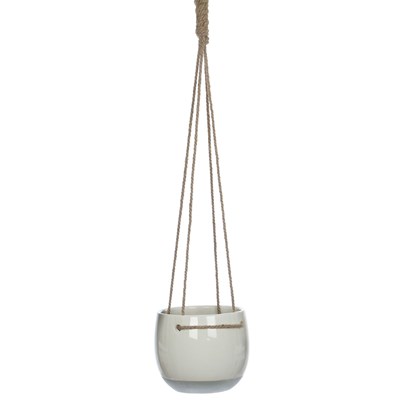 White Hanging Pot 17x18.5cm