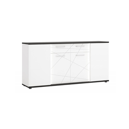 Chest Of Drawers 4D2s – White & Black