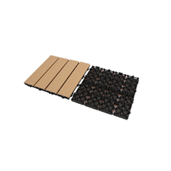 Outdoor WPC Tiles 30x30x2.1 cm – Maple Wood