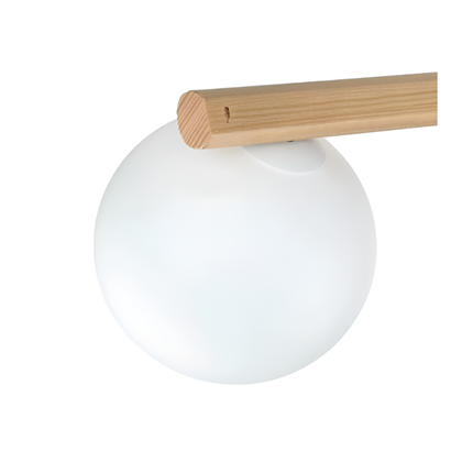 Ceiling Lamp 4L White Wooden