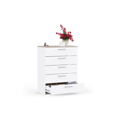 Bedroom Set 90x200– White & Kronberg Oak