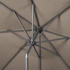 Rectangular Parasol 250x200 cm – Taupe Fabric and Anthracite Grey Frame