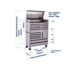41-Inch Stainless Steel Tool Chest