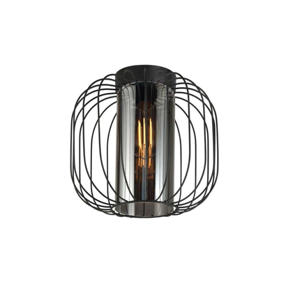 Ceiling Fixture Wire E27 – Smoked Black