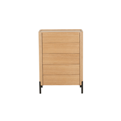 Chest of 5 Drawers – Black Veneer