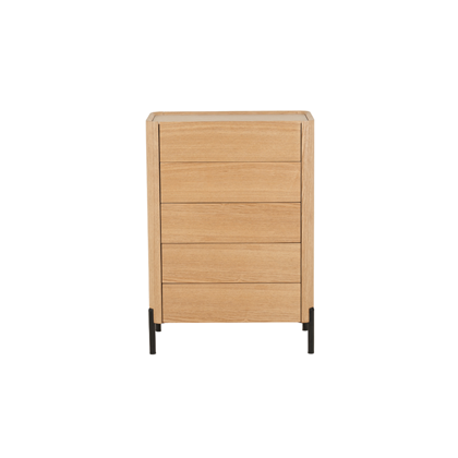 Chest of 5 Drawers – Black Veneer