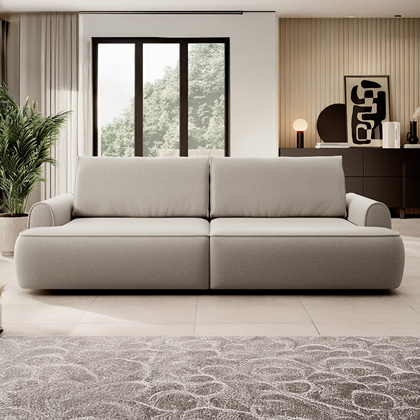 3-Seater Sofa Bed – Light Grey