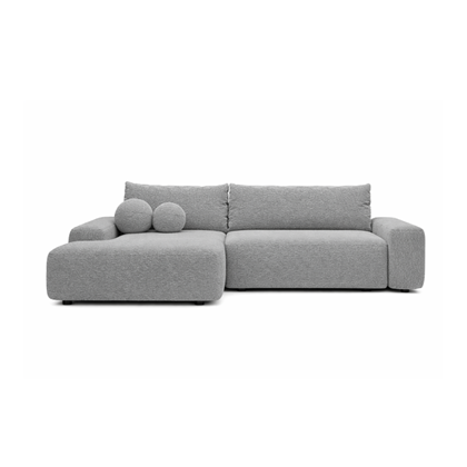 Corner Sofa Bed with Chaise Left 265cm – Grey