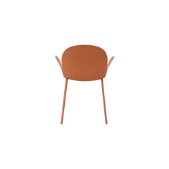 Fabric Covered PP Chair - Orange