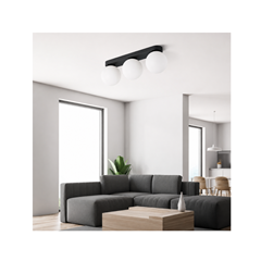 Mini Black Ceiling Lamp – 3-Light