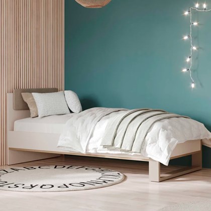 Children's Bed – Beige & Grey