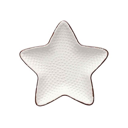 Starfish Plate 11 x 11 cm Dory Stoneware White