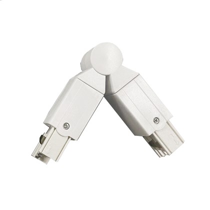 Adjustable Connector for 4 Wire Track  White
