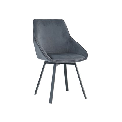 Dining Chair Velvet - Dark Grey