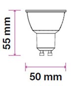 GU10 6.5W Plastic Spotlight 4000K 38D