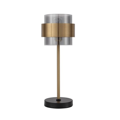 Table Light Brass and Black Metal