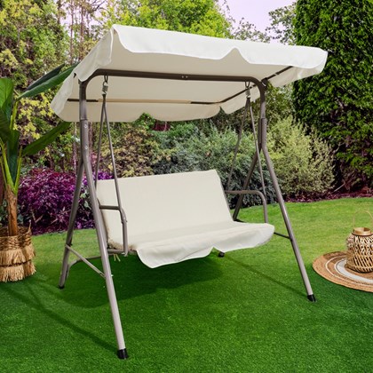 Outdoor Swing Chair Soria White