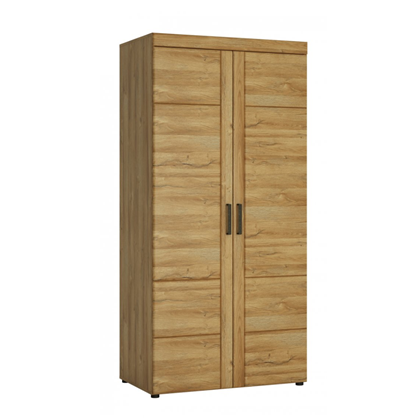 2 Door Wardrobe – PVC Oak Grandson