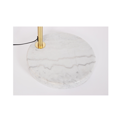 Class Floor Lamp – Gold / Marble White