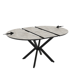 Dining Table  EXT 110-145x110x76cm