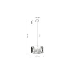 Harmony Sabia Jute Pendant Lamp