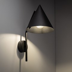 Cone Black Wall light