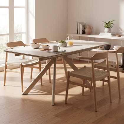 Extendable Dining Table - Grey Ceramic Top