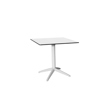 Café Table Folding 80x80 – White Phenolic
