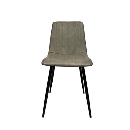 Dining Chair Dark Grey PU