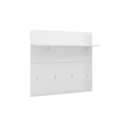 Panel Shelve High – White Alpine & PVC White