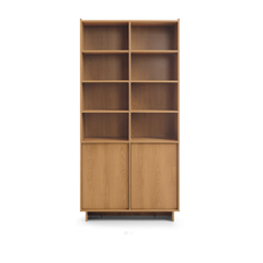 Carmel Oak Bookshelf – Warm Caramel Oak