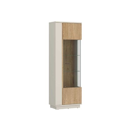 Display Cabinet 1Door – Cashmere & Oak