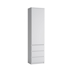 Linen Cabinet 1Door 3Shelves – Alpine White