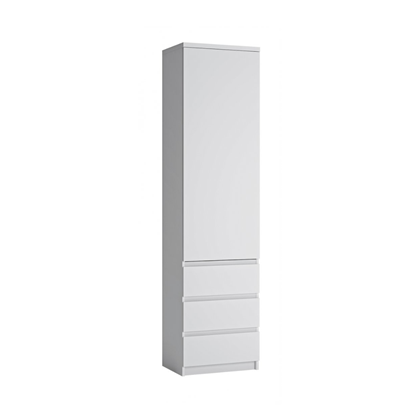 Linen Cabinet 1Door 3Shelves – Alpine White