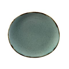 Oval Plate 20cm Porcelain Blue