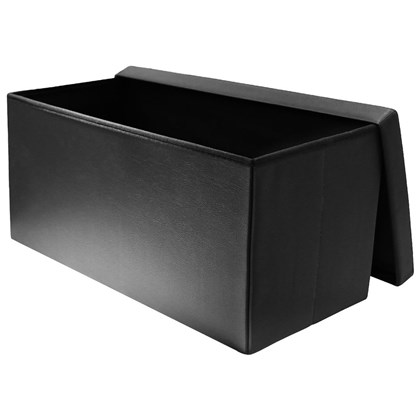 Foldable Bench Storage Black