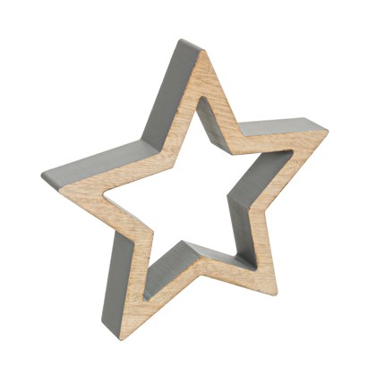 Gray Christmas Star L